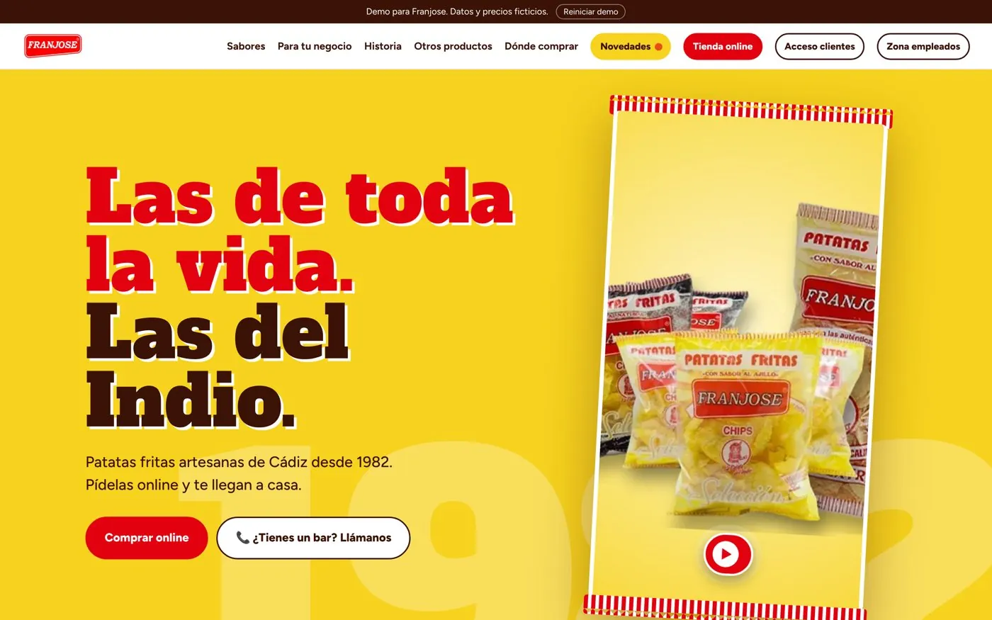 Captura del proyecto Franjose